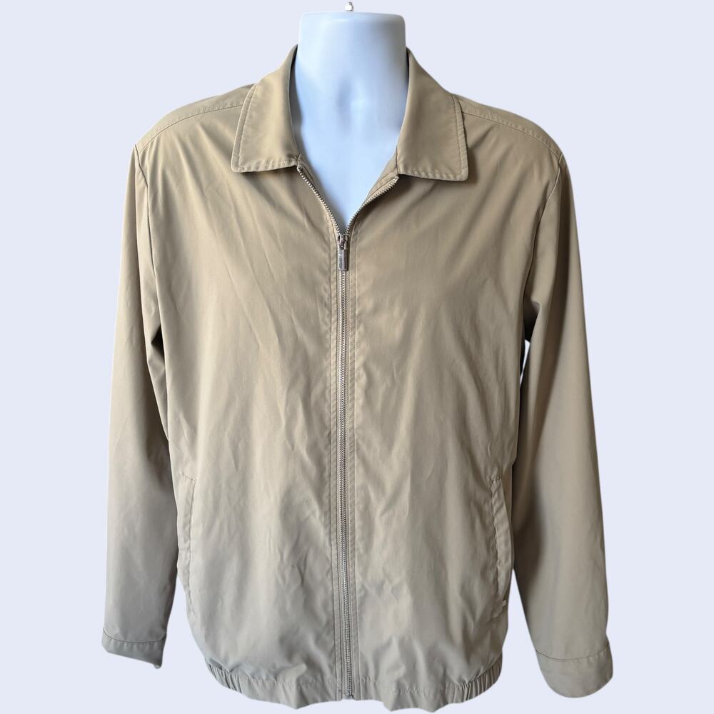 Outdoor Jacket M Minimalist Zip Jacket Beige Relaxed Fit